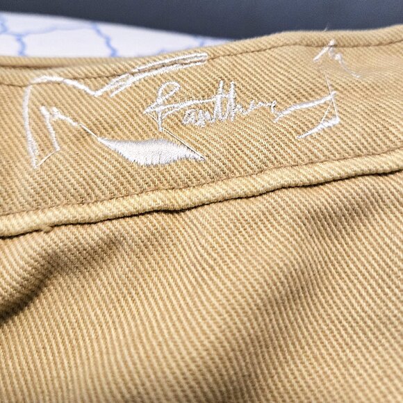 Men's Designer BeAPanther "Red Eye" Jeans 31x32 Beige Colorway NEW - Picture 9 of 11